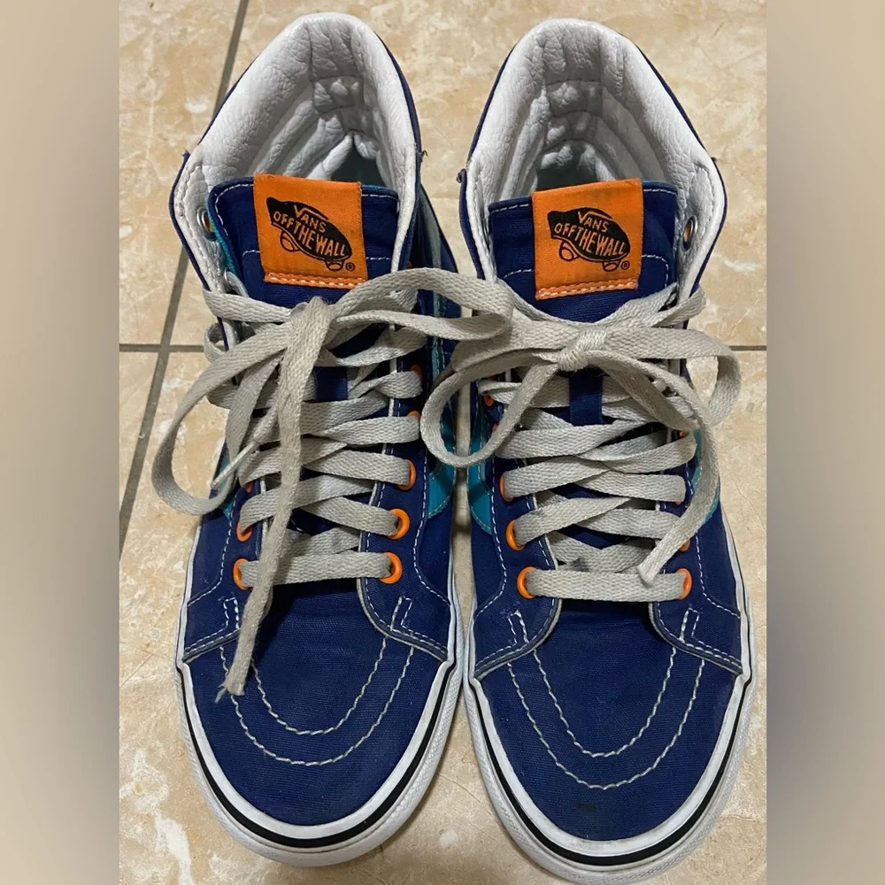Rare Vans Limited Edition High‎ Top NY Islanders Hockey fisherman Youth 6